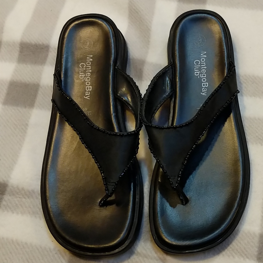 Black Montego Bay Sandals 9
